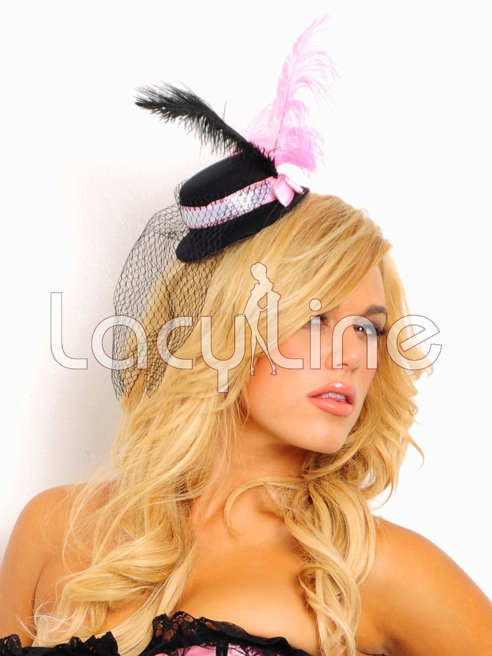 Mini Top Hat With Feathers And Veil